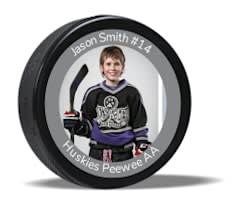 Custom Team Photo Hockey Puck