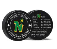 team hockey puck plus roster