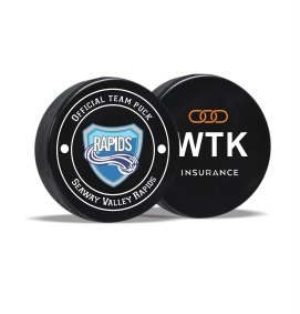 Custom hockey pucks