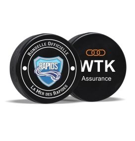 Rondelles de hockey avec logo