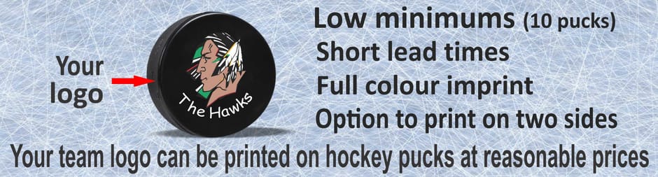 Printed Hockey Pucks with Logo